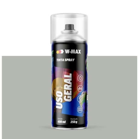 Tinta Spray Uso Geral Cinza Claro 400ml 5986114008 W-MAX WURTH