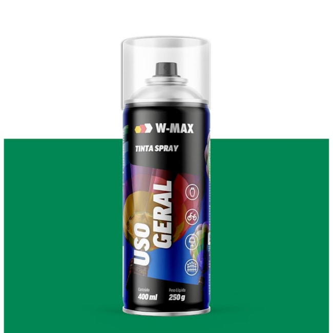 Tinta Spray Uso Geral Verde Claro 400ml 5986114016 W-MAX WURTH-dfe203dc-bcf9-4be5-adaf-2d68aee6ebc8