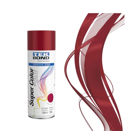 Tinta Spray Vermelho Metálico 350Ml 250G 23301006900 TEKBOND-e7c87ed3-2c3a-4b0c-a1d3-e8252de652f4