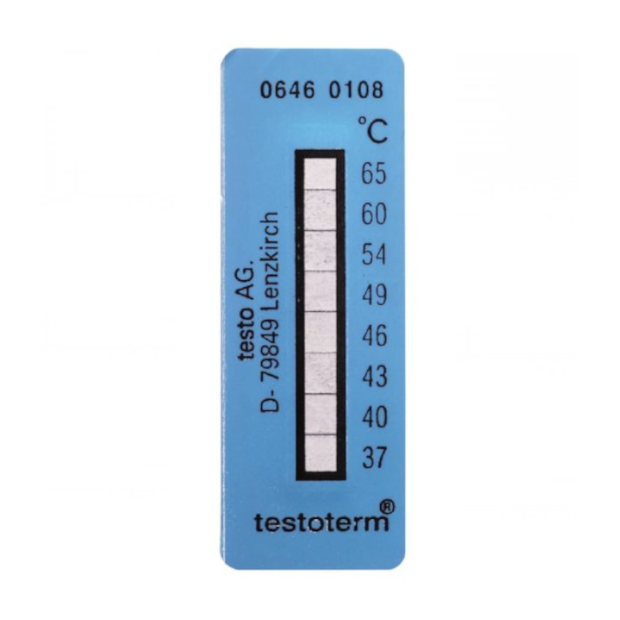 Tira Adesiva de Medição Testoterm +37 a +65 ºC Tiras Adesivas com 10 Unidades 0646 0108 TESTO-71f637ea-26e8-4286-8058-90f1441a63e0