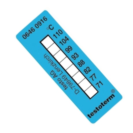 Tira Adesiva de Medição Testoterm +71 °C a +110 °C Tiras Adesivas com 10 Unidades 0646 0916 TESTO-a7dc762c-7a40-4ec0-a691-fc821f23466a
