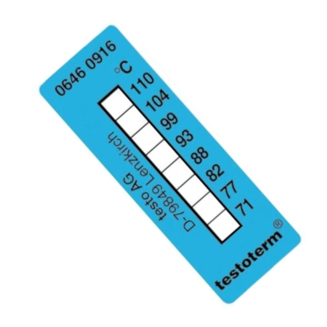 Tira Adesiva de Medição Testoterm +71 °C a +110 °C Tiras Adesivas com 10 Unidades 0646 0916 TESTO-9086c2bb-0841-4e92-ba4a-35acf7227b48