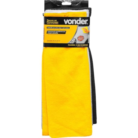 Toalha de Microfibra 30cm x 40cm 200g/m² (gsm) Jogo com 5 Peças 6364030040 VONDER-d1225995-e58c-4b16-b3cb-3668365bfacd