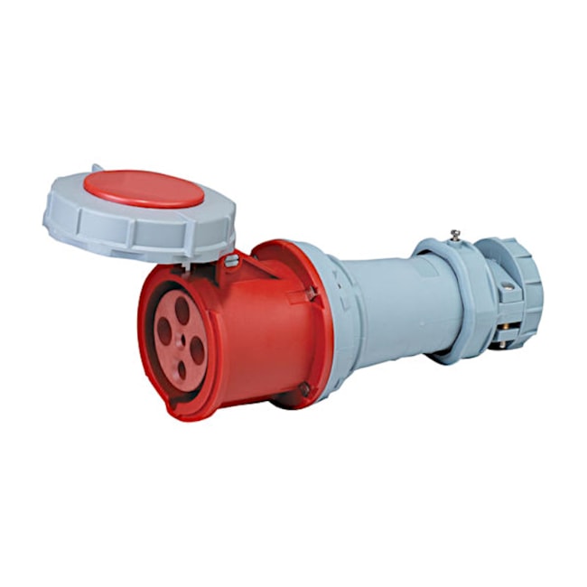 Tomada Acoplamento Industrial Vermelho 2P+T 125A 380/440V IP67 CIW-125P3H9E53 WEG-aba5aa37-1f75-47d5-a1f8-8e1e1bc722da