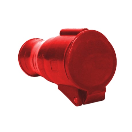 Tomada Acoplamento Industrial Vermelho 2P+T 32A 440V IP44 N3259-BRASIKON STECK