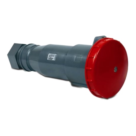 Tomada Acoplamento Industrial Vermelho 3P+T 125A 440V IP67 S4656-BRASIKON STECK