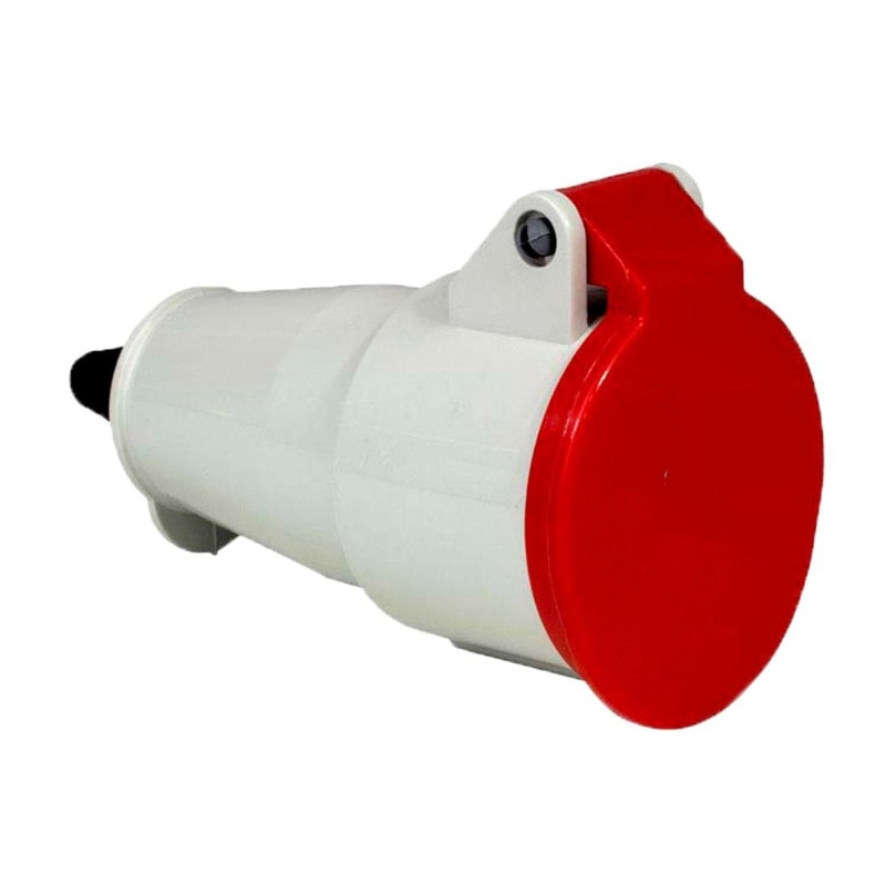 Tomada Acoplamento Industrial Vermelho 3P+T 16A 440V IP44 N4056