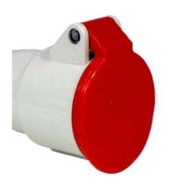 Tomada Acoplamento Industrial Vermelho 3P+T 32A 440V IP44 N4256-NEWKON STECK