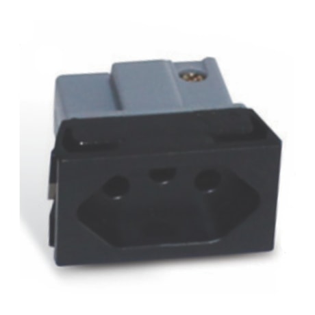 Tomada de Painel com Borne Preto 2P+T 20A 250V IP20 S8621 STECK-b00f7eba-02ed-4c4b-9ea1-0b6b35f69755