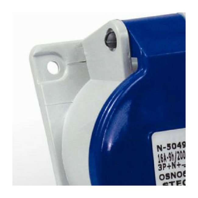 Tomada Industrial de Embutir com tampa Azul 3P+T 63A 250V IP67 N4549-NEWKON STECK-cc89f914-b171-4d9e-beb0-8323ae69e698