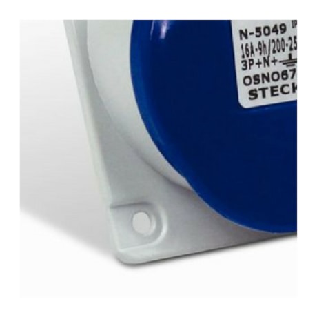 Tomada Industrial de Embutir com tampa Azul 3P+T 63A 250V IP67 N4549-NEWKON STECK-b983c994-0849-4023-a34f-d4c7314feac7