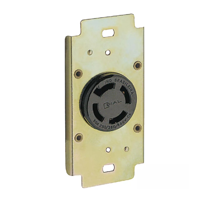 Tomada Industrial de Embutir com Trava 3P+T 30A 440V 56403 PIAL
