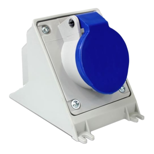 Tomada Industrial de Sobrepor com tampa Azul 3P+T 32A 250V IP44 N4209-NEWKON STECK-f364c4a3-75b4-4b4b-9070-4412cfd1e610