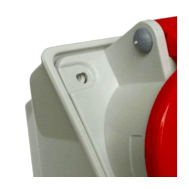 Tomada Industrial de Sobrepor com tampa Vermelho 2P+T 32A 440V IP44 N3209-NEWKON STECK-ba7049e5-2b82-446e-a542-88f324ef87e3