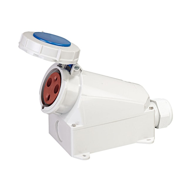 Tomada Industrial de Sobrepor Vermelho com Tampa 2P+T 9H 380/440V IP67 TSW-125P3H9E53 WEG-7e2619fb-06fa-4da3-a9c8-b947153e3633