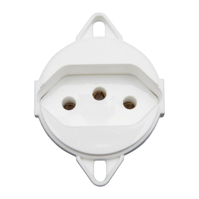 Tomada para Tampa Piso 2P+T 10A 250V Branco 57111/095 TRAMONTINA ELETRIK-4946c692-525d-4ade-a982-0a3b52f444ac