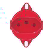Tomada para Tampa Piso 2P+T 10A 250V Vermelho 57111/088 TRAMONTINA ELETRIK Tomada para Tampa Piso 2P+T 10A 250V Vermelho 57111/088 TRAMONTINA ELETRIK