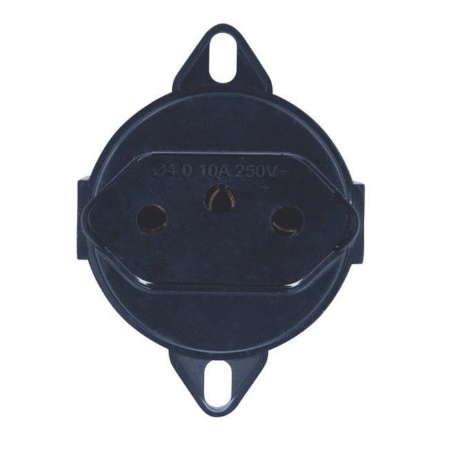 Tomada para Tampa Piso 2P+T 20A 250V Preto 57111/087 TRAMONTINA ELETRIK-0a100340-ea90-4b78-a22e-8b182083d95e