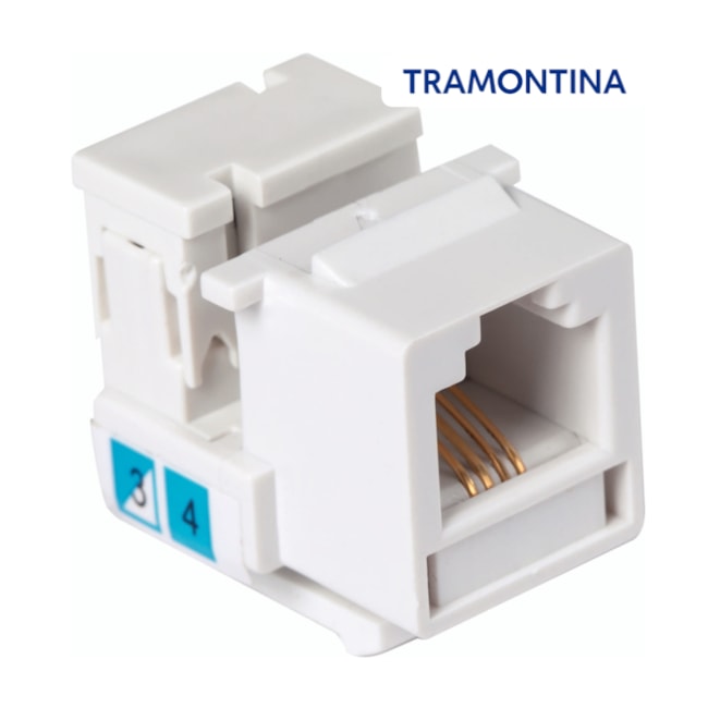 Tomada para Transmissão de Dados RJ45 Categoria 6 57115058 TRAMONTINA ELETRIK-676caed8-4574-446c-8e7c-33d5f440fc6c