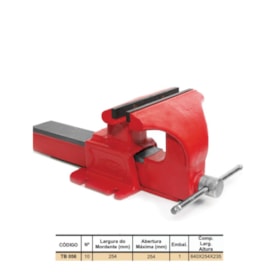 Torno de Bancada Fixo 10