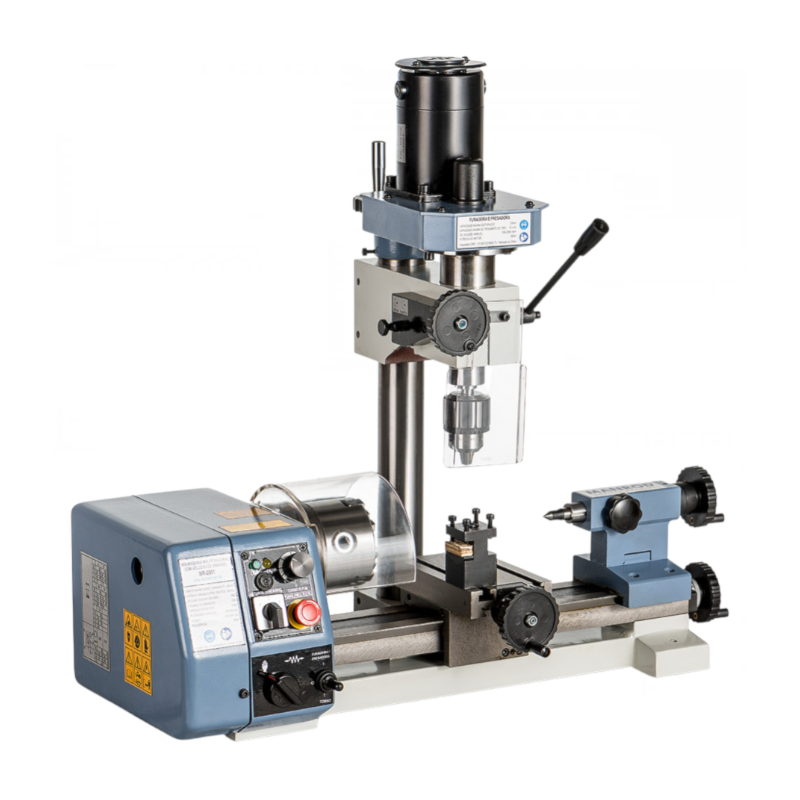 Torno/Fresadora/Furadeira 250mm 150W 220V Monofásico MR-2001