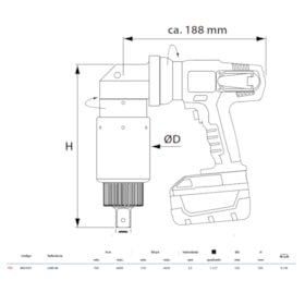 Torqueadeira Angular à Bateria 700-6000Nm LAW-60 GEDORE SOLUTIONS
