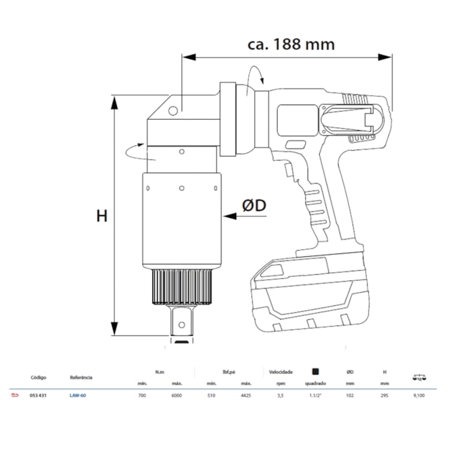 Torqueadeira Angular à Bateria 700-6000Nm LAW-60 GEDORE SOLUTIONS-9952b77a-78bc-4228-a221-7f25428f0ccd