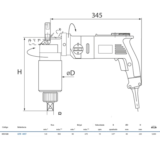 Torqueadeira Elétrica Angular 120-900Nm LEW-09ST GEDORE SOLUTIONS-dcb2614b-ceef-44b0-ab16-157e91f83a29