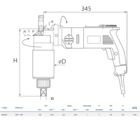 Torqueadeira Elétrica Angular 300-2200Nm LEW-16ST GEDORE SOLUTIONS