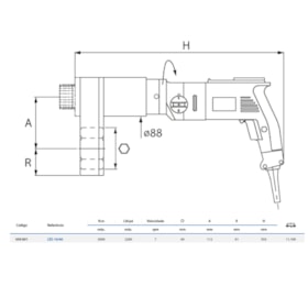 Torqueadeira Elétrica Excêntrica 3000Nm LES-16/60 GEDORE SOLUTIONS