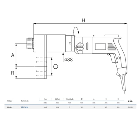 Torqueadeira Elétrica Excêntrica 3000Nm LES-16/60 GEDORE SOLUTIONS-d018b580-55a3-46d4-9375-a52782a89fff