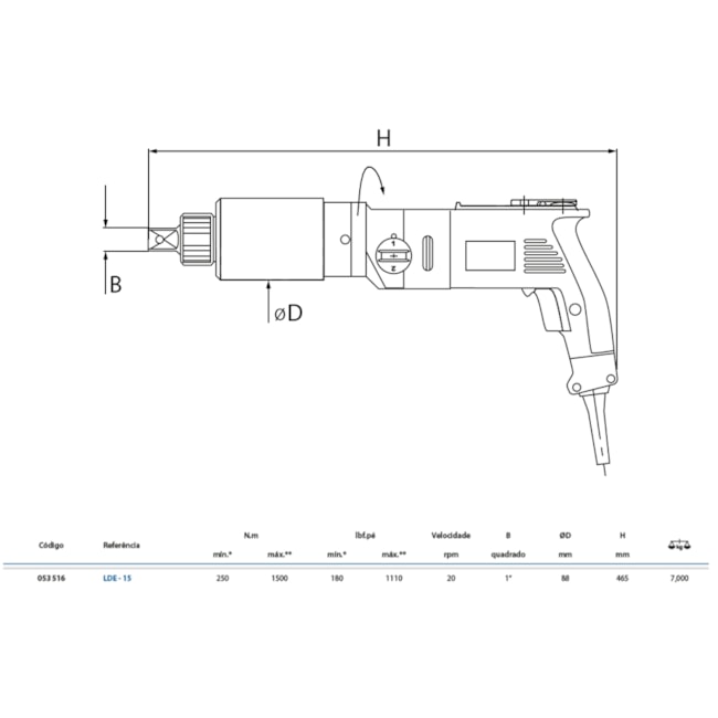 Torqueadeira Elétrica Reta 250-1500Nm LDE-15 GEDORE SOLUTIONS-e26aa9ab-6d15-402a-b03a-94ff3051c634
