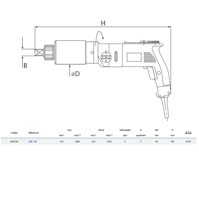 Torqueadeira Elétrica Reta 350-2800Nm LDE28 GEDORE SOLUTIONS-8831b0d5-6ee8-455c-ad2e-778a754937cf