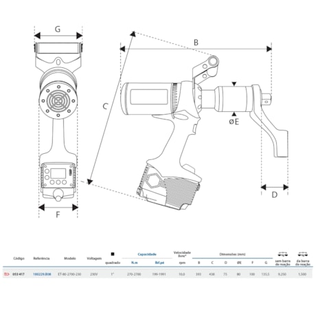 Torqueadeira Eletrônica EVOTORQUE 270-2700Nm 230V GEDORE SOLUTIONS-75f4e911-5ebd-4334-8b6d-1f12ecf06744