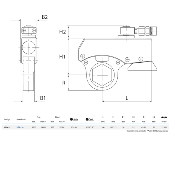 Torqueadeira Hidráulica 3.1/8