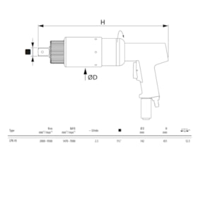 Torqueadeira Pneumática 1.1/2