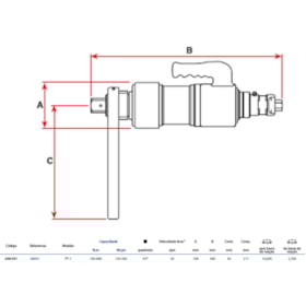 Torqueadeira Pneumática 3/4
