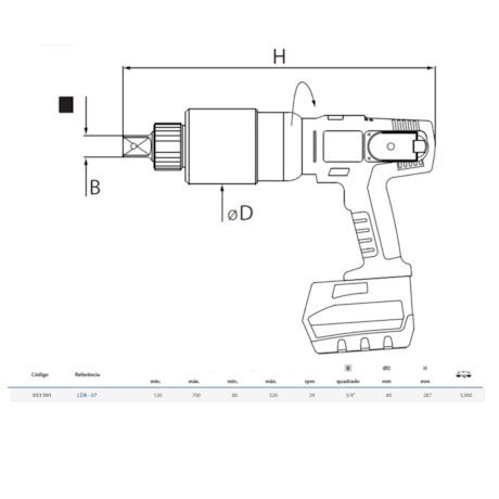 Torqueadeira Reta à Bateria 120-700Nm LDA-07 GEDORE SOLUTIONS-24e8d09a-7fd7-4574-87d7-2dd9aecb87b0