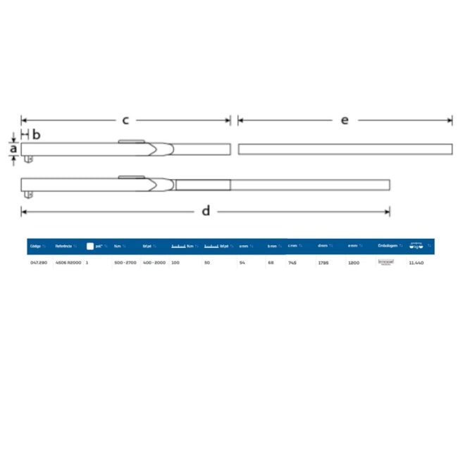 Torquimetro com Relogio 2000LBF.PE (270KGFM) 1