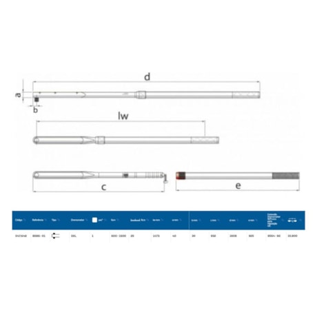 Torquímetro de Estalo 1500Nm 1