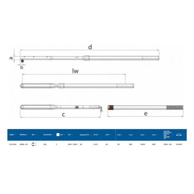 Torquímetro de Estalo 1500Nm 1