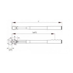 Torquímetro de Estalo 25nm Cabeça 9X12mm 4150-25 GEDORE