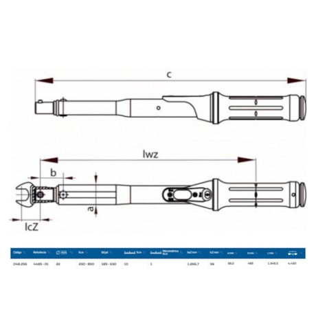 Torquímetro de Estalo 850Nm 22mm 4485-01 GEDORE-b2125b4e-5da5-472f-a8cc-af9b72378456