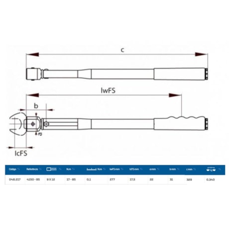 Torquímetro de Estalo 85Nm 9x12mm 4150-85 GEDORE-f4f737e4-6b1d-4667-bdb0-05d79dd9ec7d