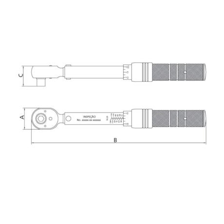 Torquímetro de Estalo para Bits 1/4