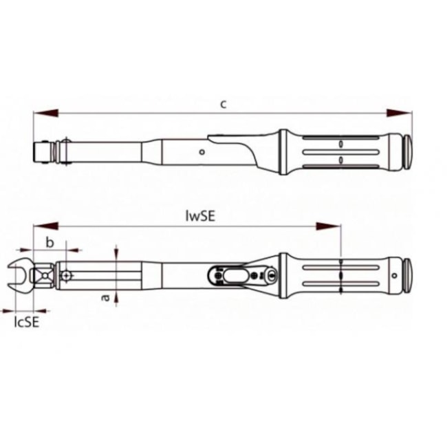Torquímetro de Estalo Torcofix SE 14x18mm 60/300Nm 4300-01 GEDORE-f165ea54-add8-46bf-88ca-c4f7d69f28a7