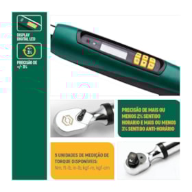 Torquímetro Digital Reversível Encx 1/2