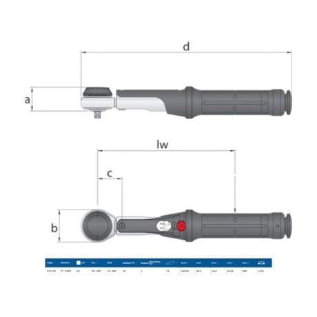 Torquímetro Estalo 300Nm (220LBS.PE) 1/2