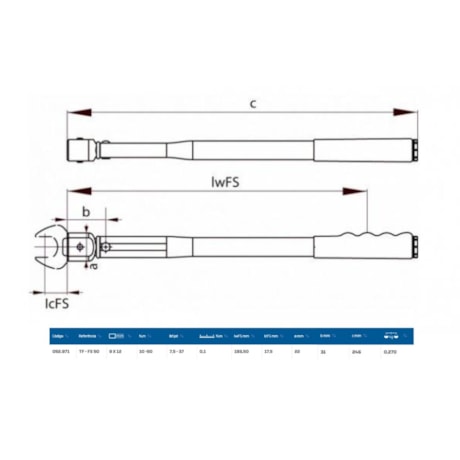 Torquímetro Estalo 50Nm Cabeça 9x12mm TF-FS 50 GEDORE-7c6b5ddb-a99f-41d9-ad82-13a0dd4a30a5