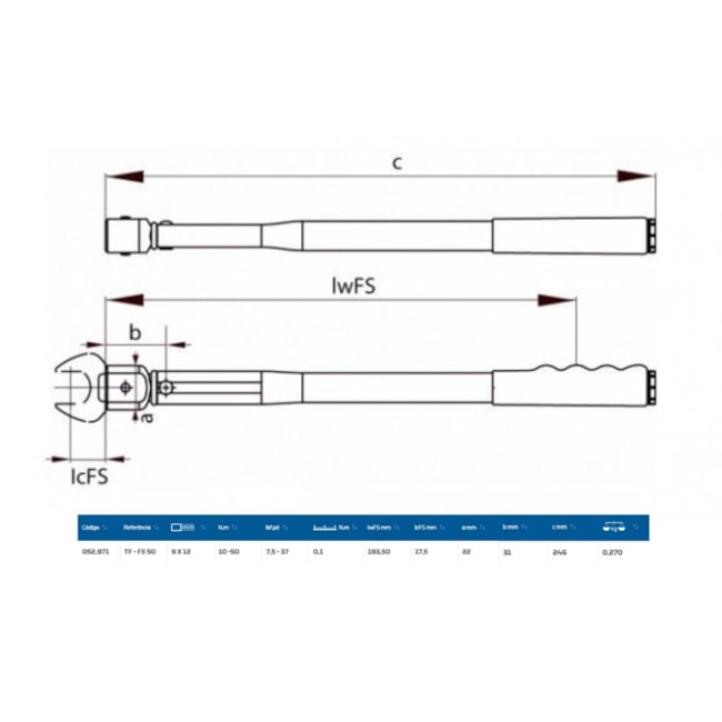 Torquímetro Estalo 50Nm Cabeça 9x12mm TF-FS 50 GEDORE-4f3b7fcf-02aa-4eb6-8998-bac6960c623f